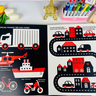 Sách - Good Morning World - Cuốn Sách Đầu Tiên Về Màu Sắc - Kích Thích Thị Giác Cho Bé - ndbooks