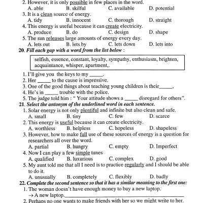 Ôn Tập Luyện Thi Trắc Nghiệm THPTQG 2019 - Môn Tiếng Anh