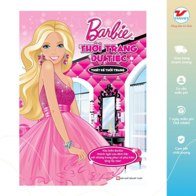 Sách Ghép Hình - Barbie Thủ Công Dựng Hình Thời Trang - Chọn Lẻ 10 Chủ Đề - Tân Việt Books