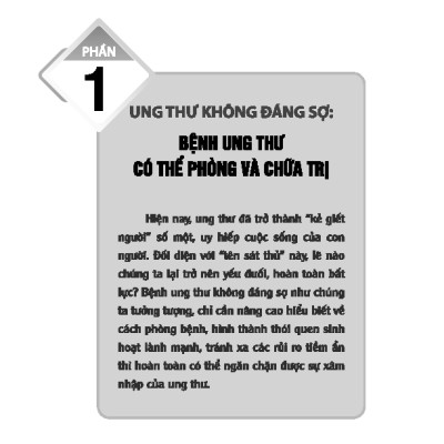 Phòng Chống Ung Thư Thật Là Đơn Giản