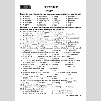 Bài Tập Trắc Nghiệm Tiếng Anh Lớp 11 - Có Đáp Án