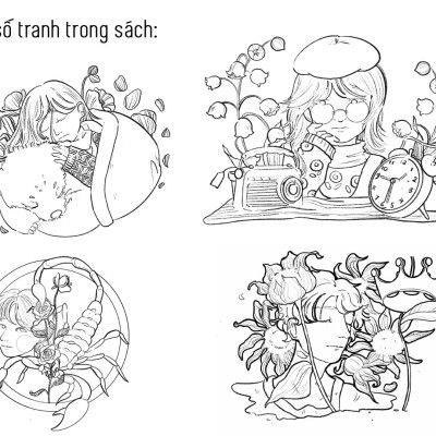 Khu Vườn Chiêm Tinh - Sách Tô Màu 12 Chòm Sao