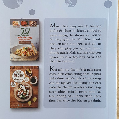 Sách 52 Thực Đơn Nấu Ăn Chay Trong Gia Đình
