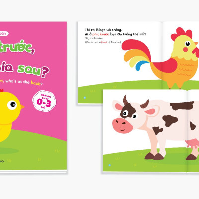 Bộ Ehon toán học đầu đời cho bé từ 0-3 tuổi: Cùng con học toán (song ngữ Việt Anh) 