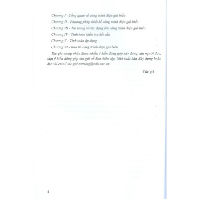 Sách - Thiết Kế Công Trình Điện Gió Biển - NXB Xây Dựng