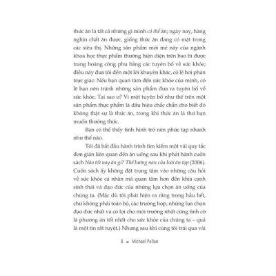 Sách - Bênh vực thực phẩm: Huyền thoại về dinh dưỡng và thú vui ăn uống (In defense of food) (Michael Pollan) - Nhã Nam Official