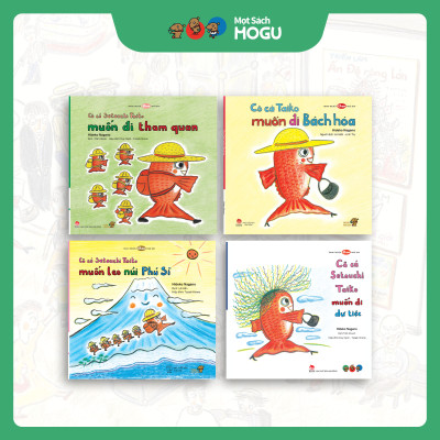 Truyện Ehon bé 3-4-5 tuổi - Bộ 4 cuốn Cô cá Taiko nhí nhảnh
