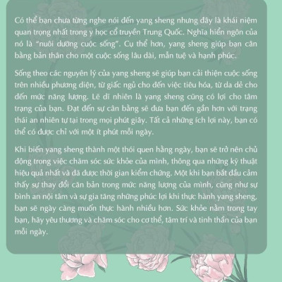 Yang Sheng - Dưỡng Lành Cơ Thể, Làm Đẹp Tâm Hồn
