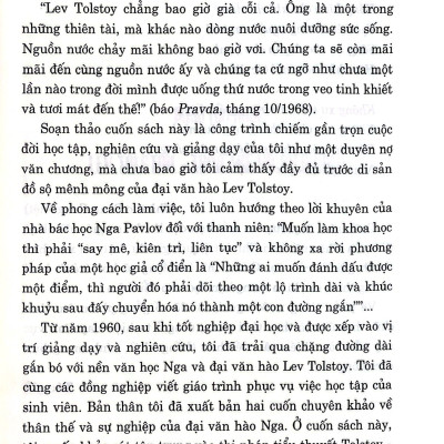 Đại văn hào Lev Tolstoy và nghệ thuật tiểu thuyết