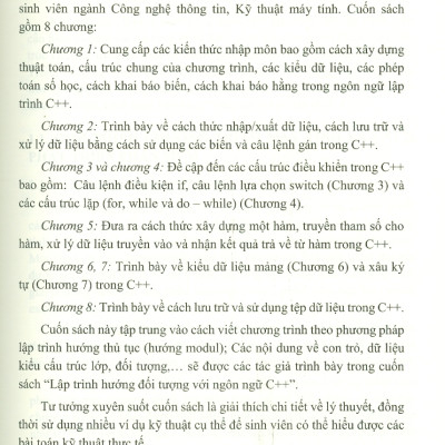 Lập Trình Trong Kỹ Thuật Với Ngôn Ngữ C++