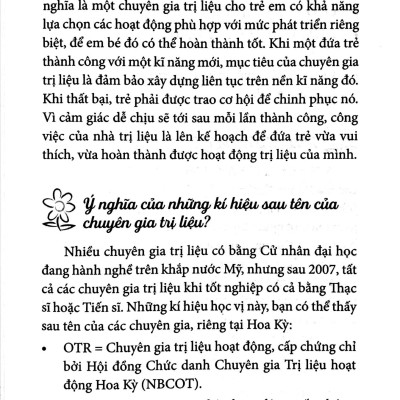 Hướng Dẫn Cha Mẹ Thực Hành Trị Liệu Hoạt Động Cho Trẻ Tự Kỷ