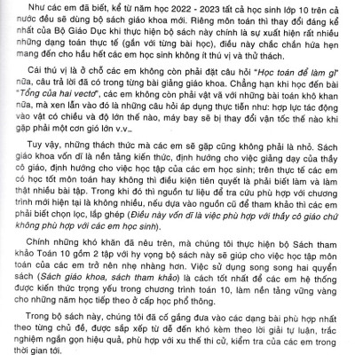 Sách Tham Khảo Toán 10 - Quyển 1 - Biên Soạn Theo Chương Trình GDPT Mới_HA