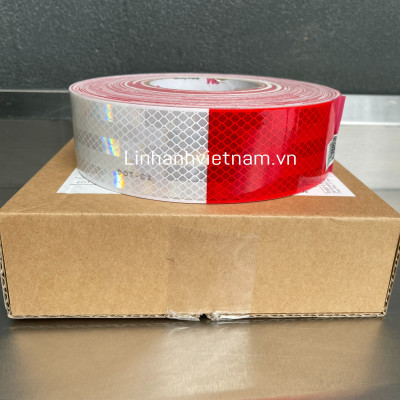 Decal phản quang 3M serie 983 - Phản quang cho xe ô tô - Trắng-Đỏ (1mét lẻ)