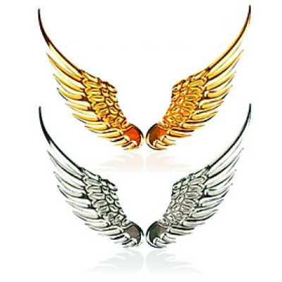 Logo cánh tiên cánh thiên thần kim loại trang trí xe hơi ô tô