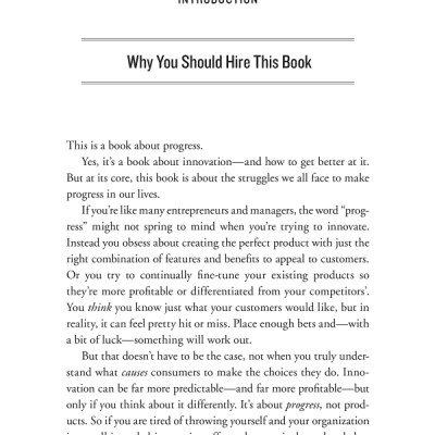 Competing Against Luck: The Story of Innovation and Customer Choice