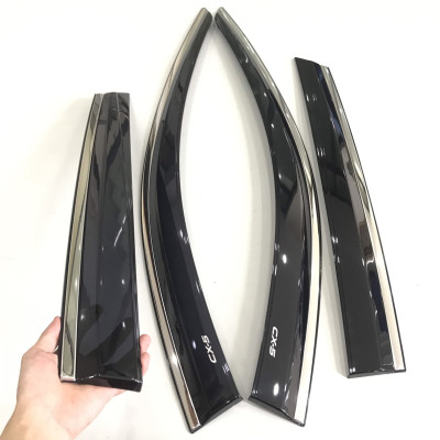 Bộ vè che mưa cao cấp viền INOX dành cho xe Mazda CX-5 2018