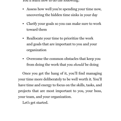 Harvard Business Review 20 Minute Manager Series Managing Time