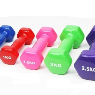 Bộ Tạ Tay 3kg Bọc Cao Su Trơn Lõi Thép Cao Cấp Chính Hãng Đại Nam Sport (Tổng 6kg)-Giao Màu Ngẫu Nhiên