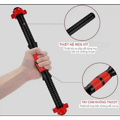 Đòn tạ tay nhập khẩu,Đòn Nhựa và Thép đặc nguyên khối có bọc nhựa tay cầm dài 38cm, nặng 1.35kg (giá 1 chiếc Và 2 Chiếc)Khách tự chọn