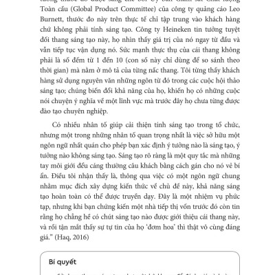 Kích Hoạt Các "Nguyên Tố Sáng Tạo" Để Thành Công Trong Kinh Doanh