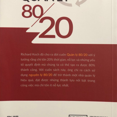 Quản Lý 80/20 (Tái bản 2019)