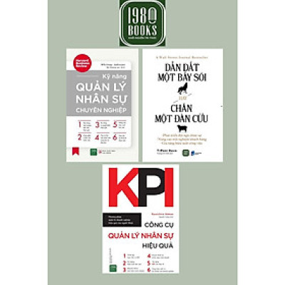 Sách - Combo Dẫn Dắt Một Bầy Sói Hay Chăn Một Đàn Cừu + Kỹ Năng Quản Lý Nhân Sự Chuyên Nghiệp + KPI Công Cụ Quản Lý NSHQ