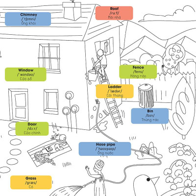 Hello English! - Xin Chào Tiếng Anh! - Tô Màu Cùng Tiếng Anh