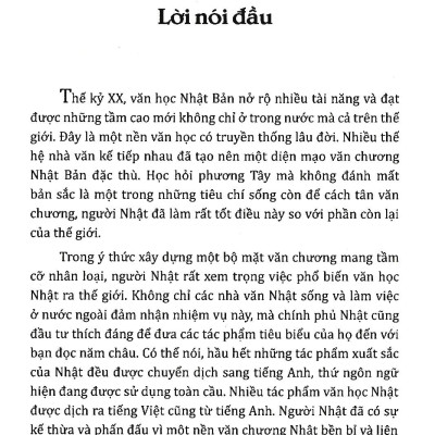 Nhà Văn Nhật Bản Thế Kỷ XX