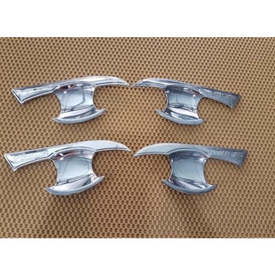 Bộ Ốp Tay Nắm Hõm Dành Cho Xe Toyota Vios 2019-2021 nhựa ABS cao cấp mạ Crom sáng bóng