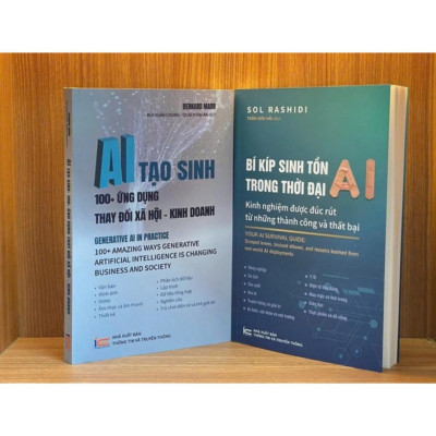 Sách AI tạo sinh: 100 ứng dụng thay đổi xã hội - kinh doanh (NXB4T)