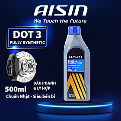 Dầu Phanh Và Ly Hợp Tổng Hợp AISIN Dot 3 500ml BFSDT305L - Nhập Khẩu Chính Hãng