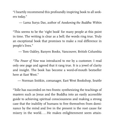 The Power Of Now: A Guide To Spiritual Enlightenment