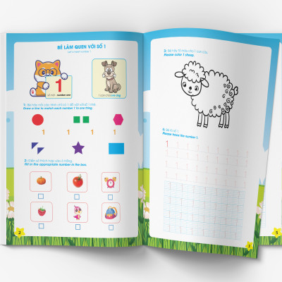 Cùng bé chinh phục Toán học - Conquering Pre-school Maths (Song ngữ Việt-Anh dành cho bé 4-6 tuổi)