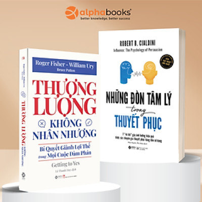 Combo Sách Kỹ Năng Bán Hàng: Những Đòn Tâm Lý Trong Thuyết Phục + Thương Lượng Không Nhân Nhượng