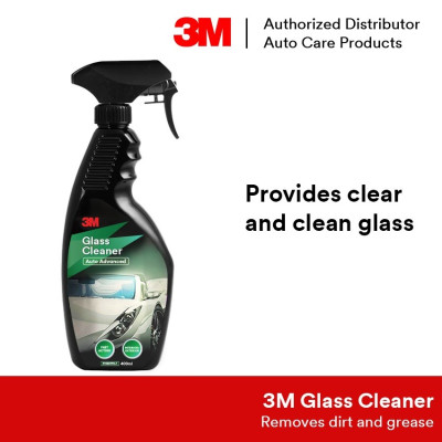 Chai xịt vệ sinh làm sạch kính, gương, đèn xe siêu sạch 3M PN38191LT 400ml - Rửa sạch vết bẩn, dầu mỡ, khôi phục lại độ trong suốt của kính