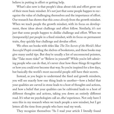 Mindset : The New Psychology of Success (How We Can Learn To Fulfill Our Potential)