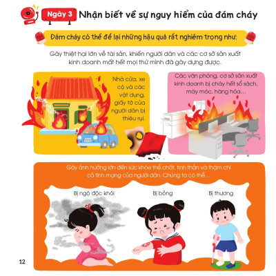 Sách - 30 Ngày Cùng Em Học Hiểu Về - Phòng Cháy, Chữa Cháy