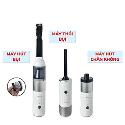 Máy hút bụi và thổi bụi ô tô UCAR mini bộ lọc HEPA 13, pin sạc tiện lợi, hút mạnh cho phụ kiện ô tô