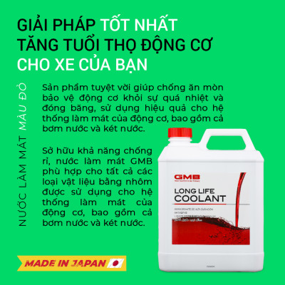 Nước Làm Mát Động Cơ Màu Đỏ GMB GLC-20-4.0-039 4L