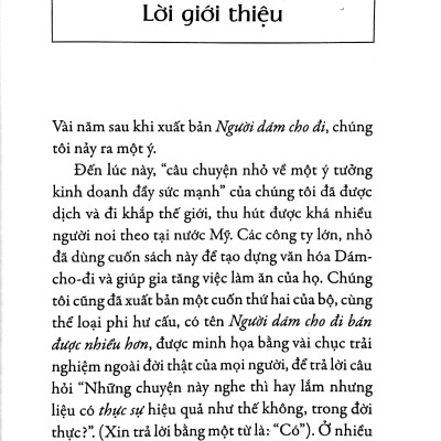 Nhà Lãnh Đạo Dám Cho Đi