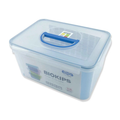 Hộp nhựa đựng thực phẩm Biokips Komax 11.5L có quai xách, nhựa chịu nhiệt cao, xuất xứ Hàn Quốc