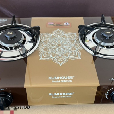 Bếp Gas Đôi Dương Kính Sunhouse SHB3336 KN-Hàng Chính Hãng