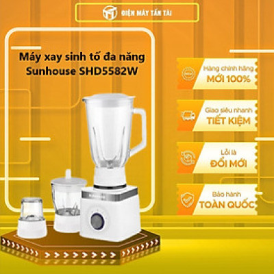 Máy Xay Sinh Tố 3 Cối Sunhouse SHD5582W (400W) - Hàng chính hãng