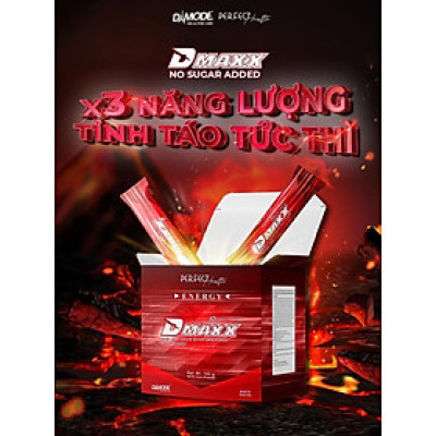 DMAXX thức uống bổ sung vitamin năng lượng không đường DAMODE 27 gói dùng thử màu đỏ
