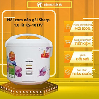 KS-18TJV - NỒI CƠM ĐIỆN NẮP GÀI SHARP 1.8 LÍT KS-18TJV - Hàng chính hãng
