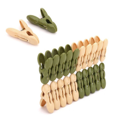 Vỉ 20 kẹp quần áo củ lạc nhựa Việt Nhật (2853), Kẹp phơi quần áo, phơi đồ tiện ích 