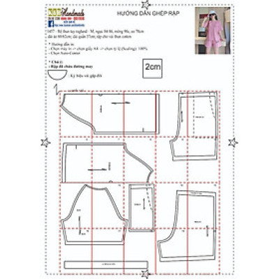 Rập giấy A0 mã 1457 - bộ thun (BẢN VẼ)