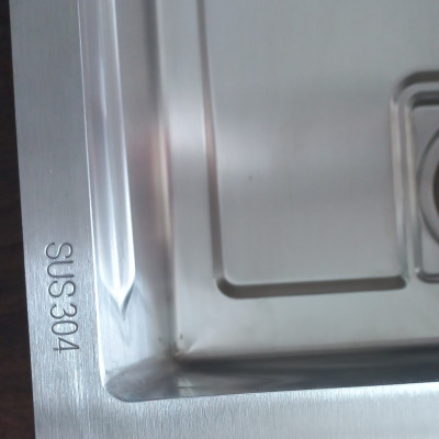 Chậu rửa chén bát Valenza 1 hố lớn 78x45cm inox304 chuẩn 100% dày 3li, kèm bộ xả thoát nhanh chống hôi, khay inox rửa phụ-Hàng chính hãng