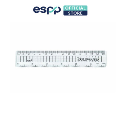 Thước kẻ cứng trong suốt 15cm Oxford - HELIX