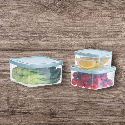 COMBO SÉT 3 Bộ hộp thực phẩm vuông Hokori MH 6529